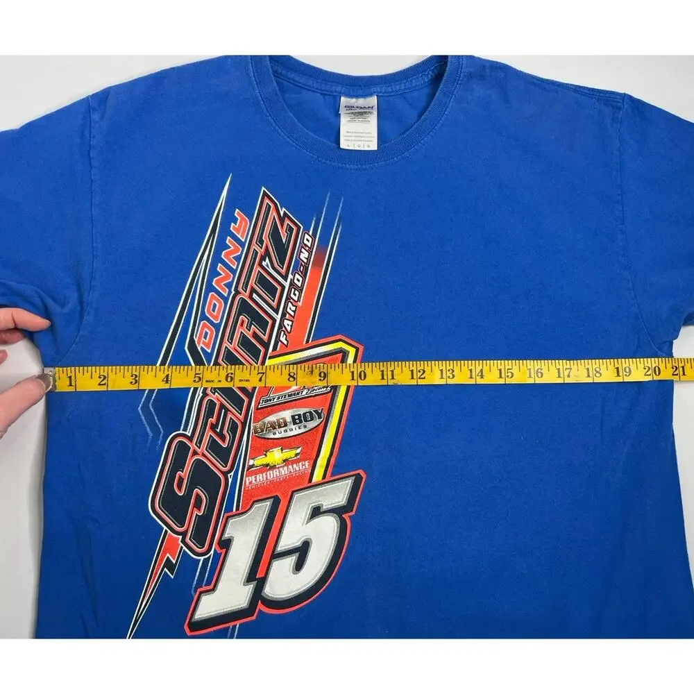 Donny Schatz 15 North Dakota Blue T-Shirt Racing Mens Size Large